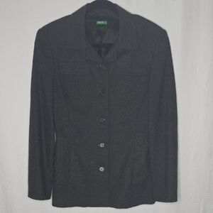 United Colors Of Benetton Dark Gray Women's Suit Jacket